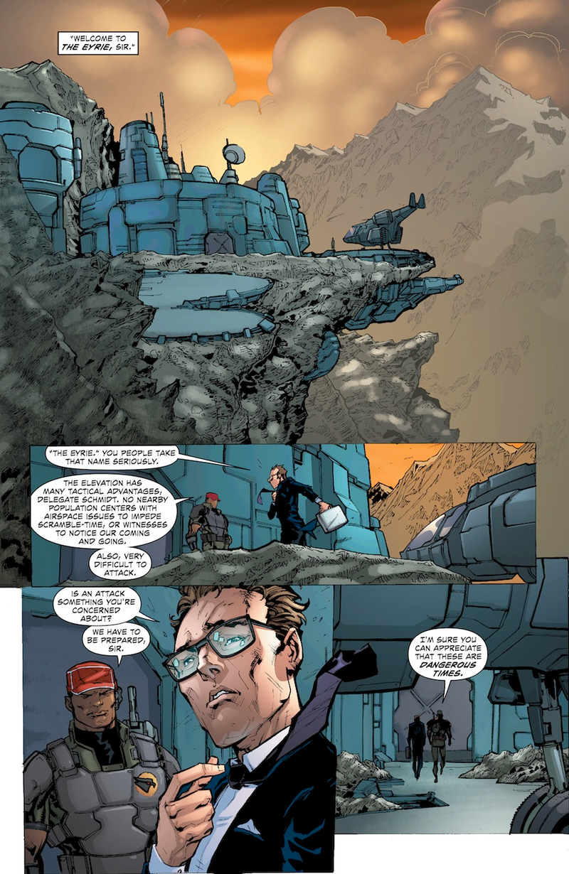 Illustration for article titled First Pages of DC Comics' High-Tech Blackhawks Series